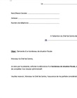 Demande de bordereau de situation fiscale